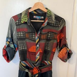 DESIGUAL Midi Shirt Dress